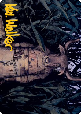 Fleshtaker Art Card (Gold-Stamped Signature) [Innistrad: Midnight Hunt Art Series] MTG Single Magic: The Gathering    | Red Claw Gaming