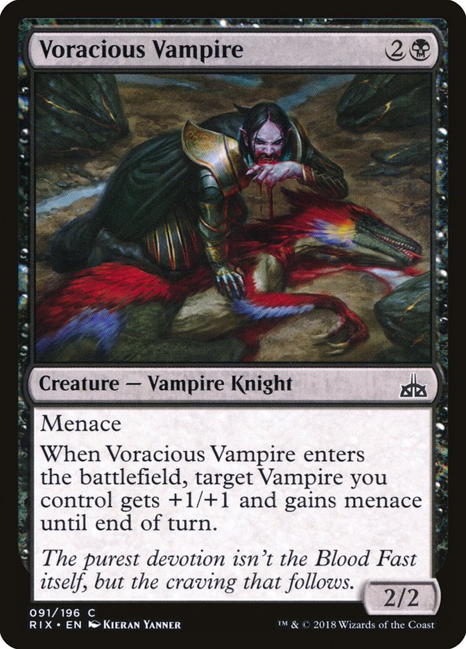 Voracious Vampire [Rivals of Ixalan] MTG Single Magic: The Gathering    | Red Claw Gaming