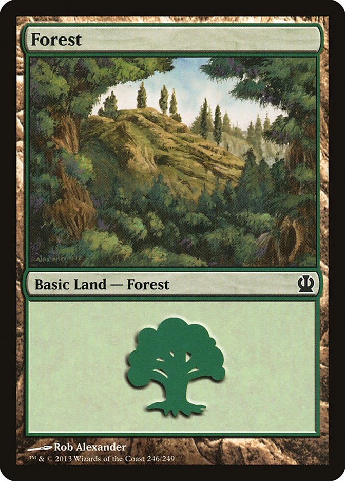 Forest (246) [Theros] MTG Single Magic: The Gathering    | Red Claw Gaming