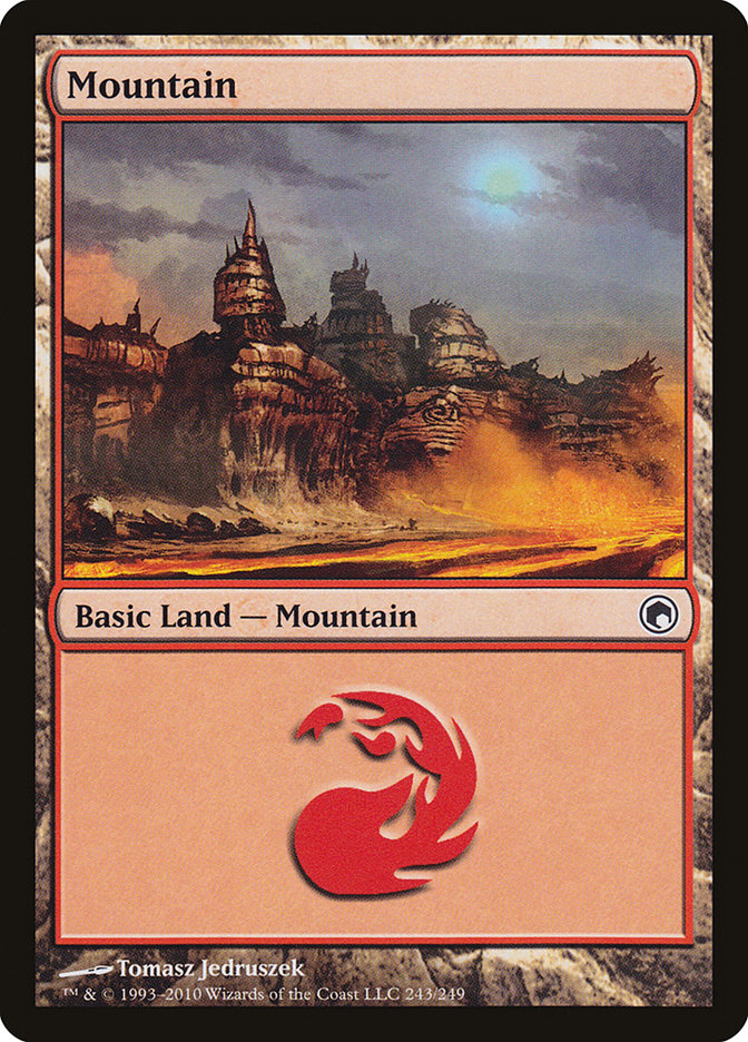 Mountain (243) [Scars of Mirrodin] MTG Single Magic: The Gathering    | Red Claw Gaming