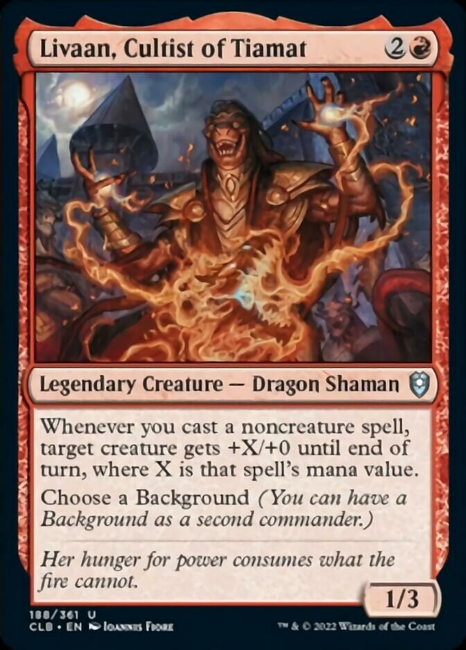 Livaan, Cultist of Tiamat [Commander Legends: Battle for Baldur's Gate] MTG Single Magic: The Gathering    | Red Claw Gaming