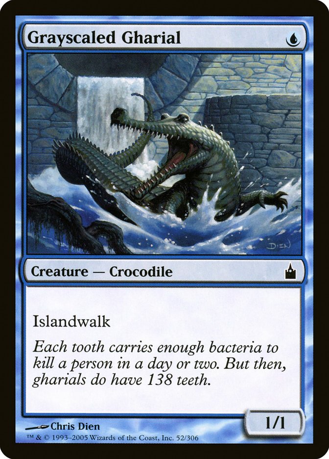 Grayscaled Gharial [Ravnica: City of Guilds] MTG Single Magic: The Gathering    | Red Claw Gaming