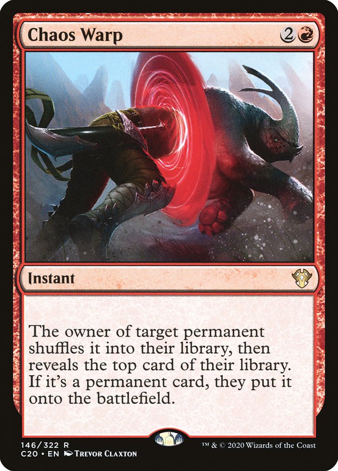 Chaos Warp [Commander 2020] MTG Single Magic: The Gathering    | Red Claw Gaming