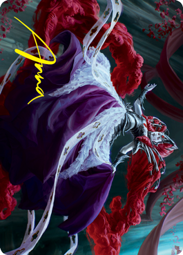 Olivia, Crimson Bride Art Card (Gold-Stamped Signature) [Innistrad: Crimson Vow Art Series] MTG Single Magic: The Gathering    | Red Claw Gaming