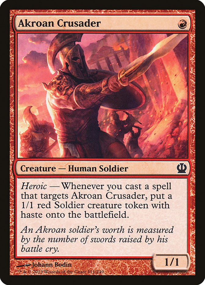 Akroan Crusader [Theros] MTG Single Magic: The Gathering    | Red Claw Gaming