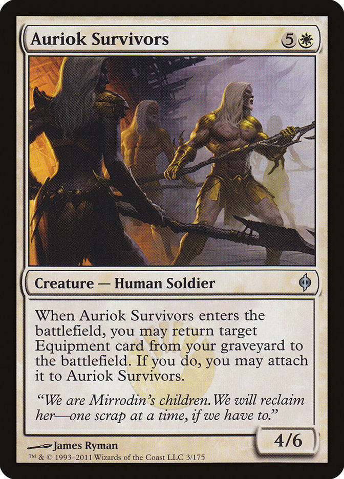 Auriok Survivors [New Phyrexia] MTG Single Magic: The Gathering    | Red Claw Gaming