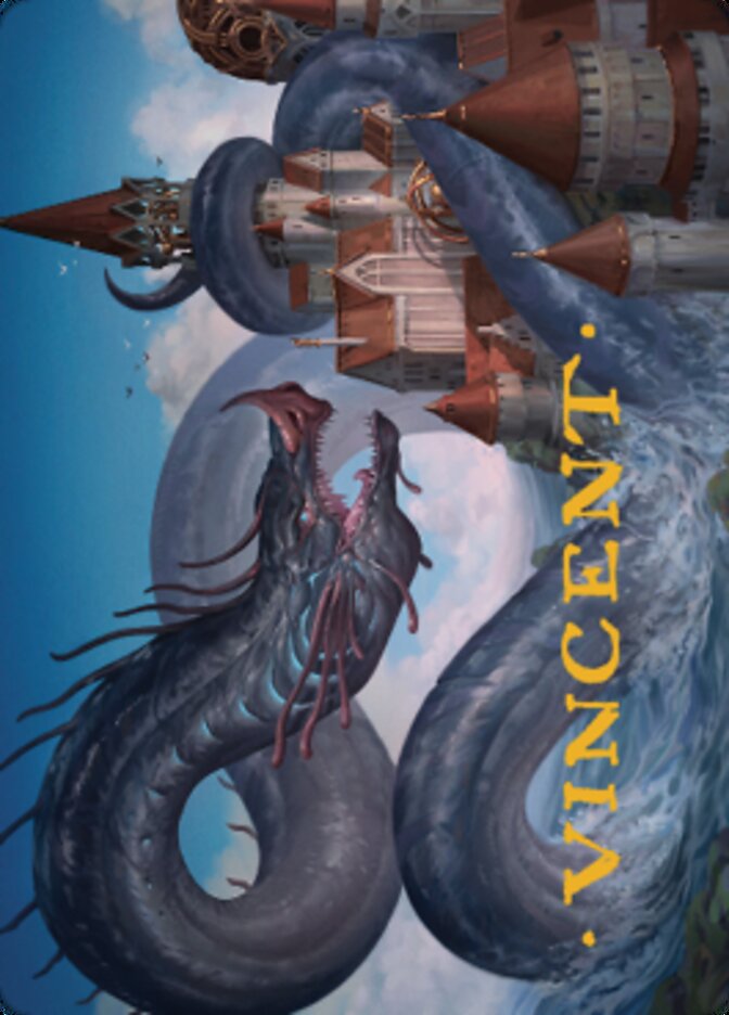 Tolarian Terror Art Card (Gold-Stamped Signature) [Dominaria United Art Series] MTG Single Magic: The Gathering    | Red Claw Gaming