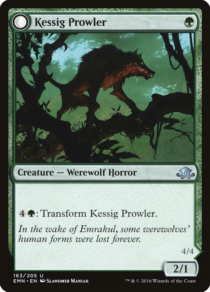 Kessig Prowler // Sinuous Predator [Eldritch Moon] MTG Single Magic: The Gathering    | Red Claw Gaming