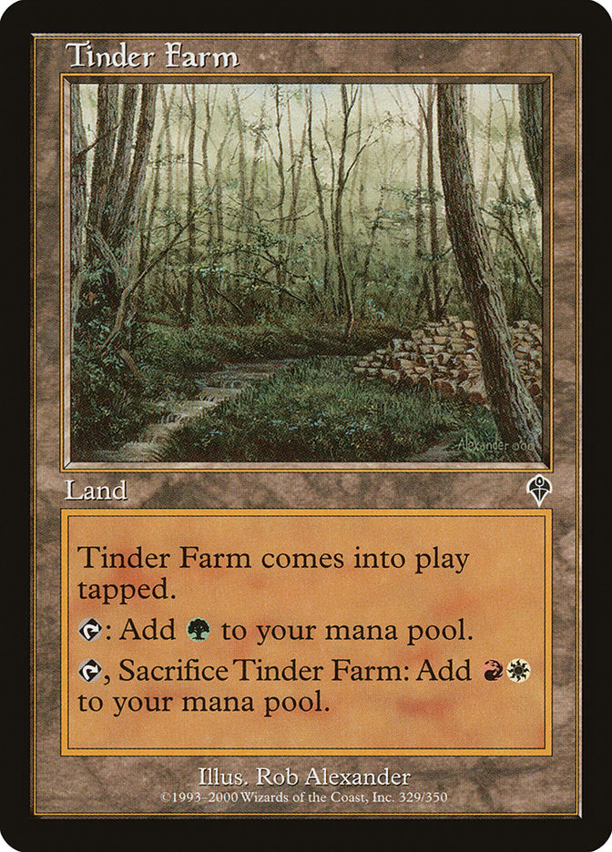 Tinder Farm [Invasion] MTG Single Magic: The Gathering    | Red Claw Gaming