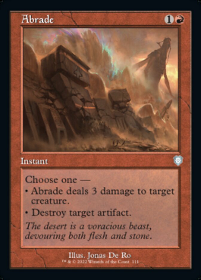 Abrade (Retro) [The Brothers' War Commander] MTG Single Magic: The Gathering    | Red Claw Gaming