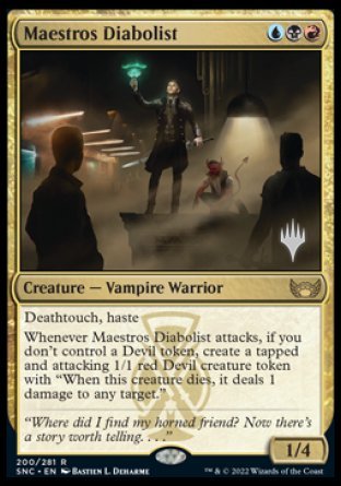 Maestros Diabolist (Promo Pack) [Streets of New Capenna Promos] MTG Single Magic: The Gathering    | Red Claw Gaming