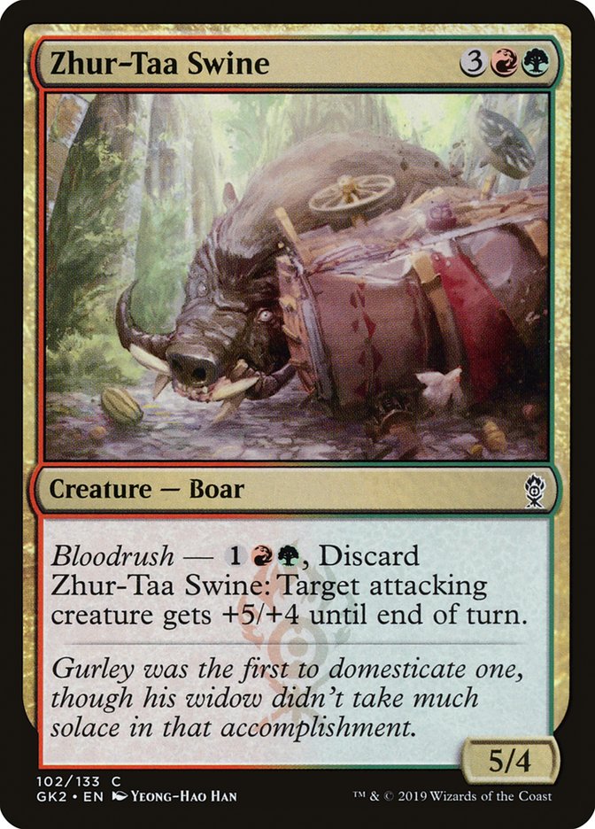 Zhur-Taa Swine [Ravnica Allegiance Guild Kit] MTG Single Magic: The Gathering    | Red Claw Gaming