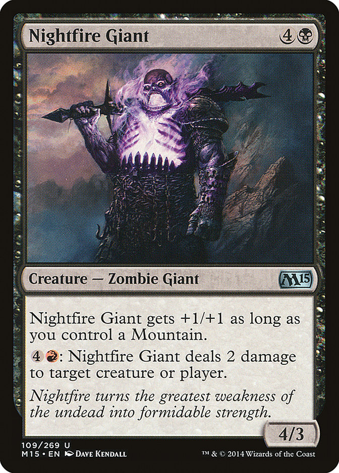 Nightfire Giant [Magic 2015] MTG Single Magic: The Gathering    | Red Claw Gaming