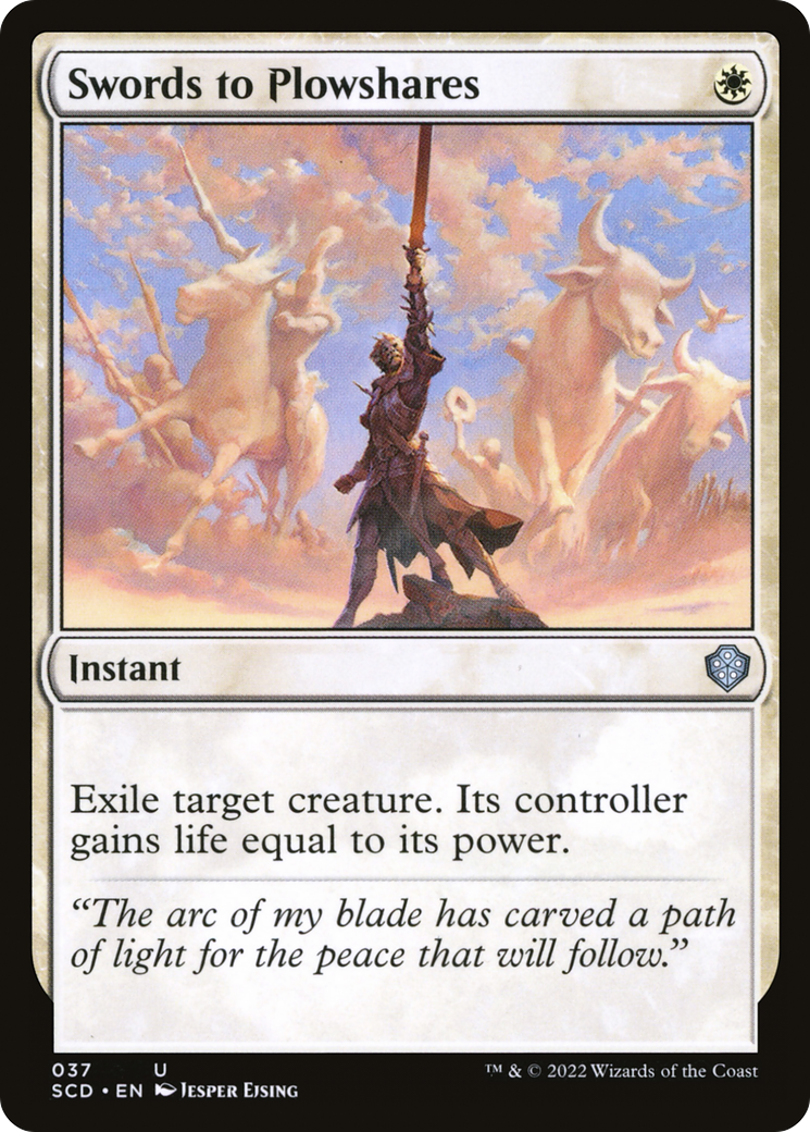 Swords to Plowshares [Starter Commander Decks] MTG Single Magic: The Gathering    | Red Claw Gaming