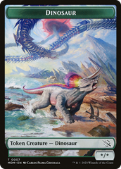 Elemental (09) // Dinosaur Double-Sided Token [March of the Machine Tokens] MTG Single Magic: The Gathering    | Red Claw Gaming