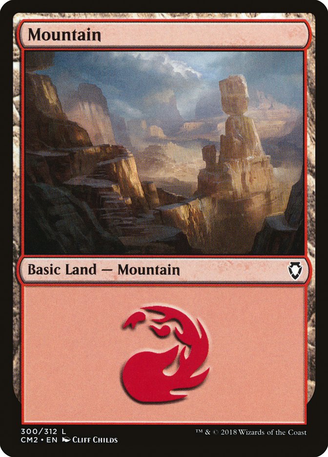 Mountain (300) [Commander Anthology Volume II] MTG Single Magic: The Gathering    | Red Claw Gaming