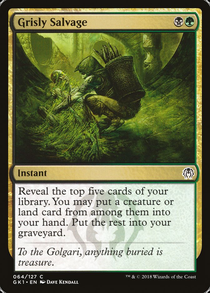 Grisly Salvage [Guilds of Ravnica Guild Kit] MTG Single Magic: The Gathering    | Red Claw Gaming