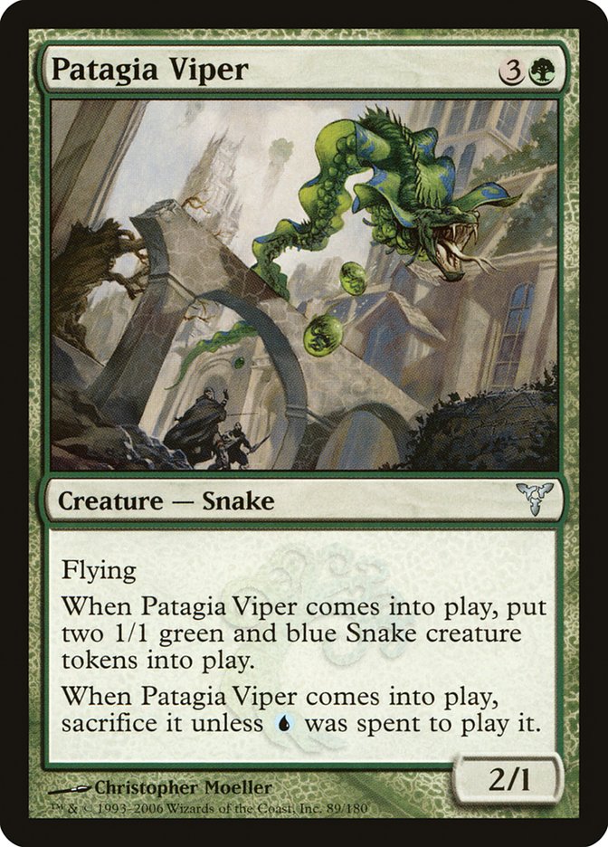 Patagia Viper [Dissension] MTG Single Magic: The Gathering    | Red Claw Gaming