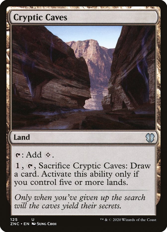 Cryptic Caves [Zendikar Rising Commander] MTG Single Magic: The Gathering    | Red Claw Gaming