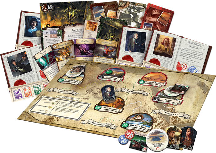 Eldritch Horror: Under the Pyramids (sun damaged box) Board Games Fantasy Flight Games    | Red Claw Gaming