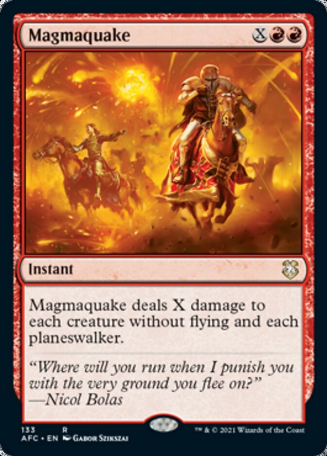 Magmaquake [Dungeons & Dragons: Adventures in the Forgotten Realms Commander] MTG Single Magic: The Gathering    | Red Claw Gaming