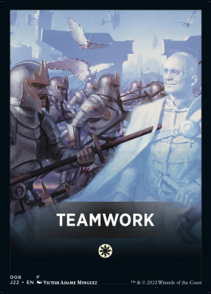 Teamwork Theme Card [Jumpstart 2022 Front Cards] MTG Single Magic: The Gathering    | Red Claw Gaming