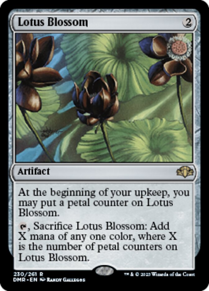 Lotus Blossom [Dominaria Remastered] MTG Single Magic: The Gathering    | Red Claw Gaming