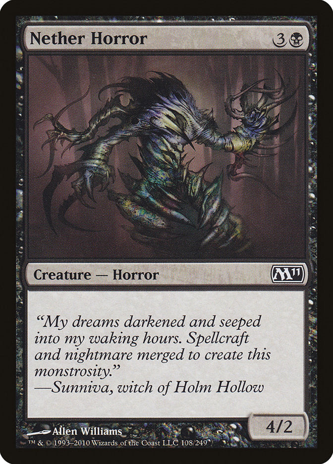 Nether Horror [Magic 2011] MTG Single Magic: The Gathering    | Red Claw Gaming