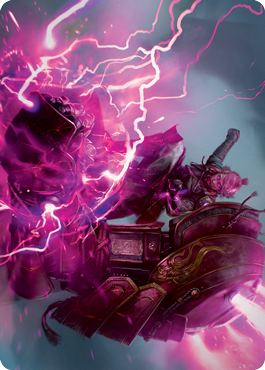 Voltage Surge Art Card [Kamigawa: Neon Dynasty Art Series] MTG Single Magic: The Gathering    | Red Claw Gaming