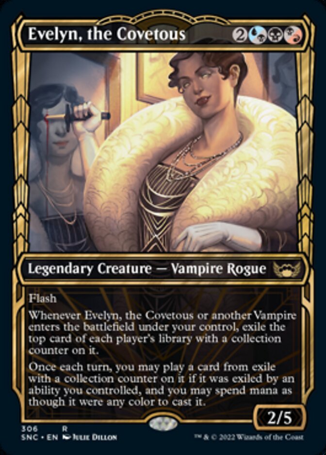 Evelyn, the Covetous (Showcase Golden Age) [Streets of New Capenna] MTG Single Magic: The Gathering    | Red Claw Gaming