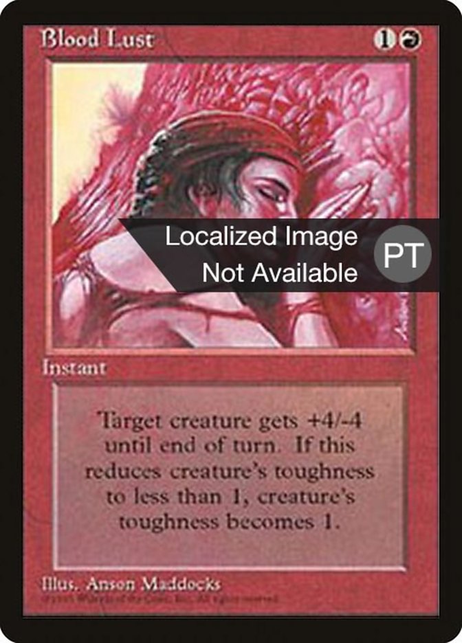 Blood Lust [Fourth Edition (Foreign Black Border)] MTG Single Magic: The Gathering    | Red Claw Gaming