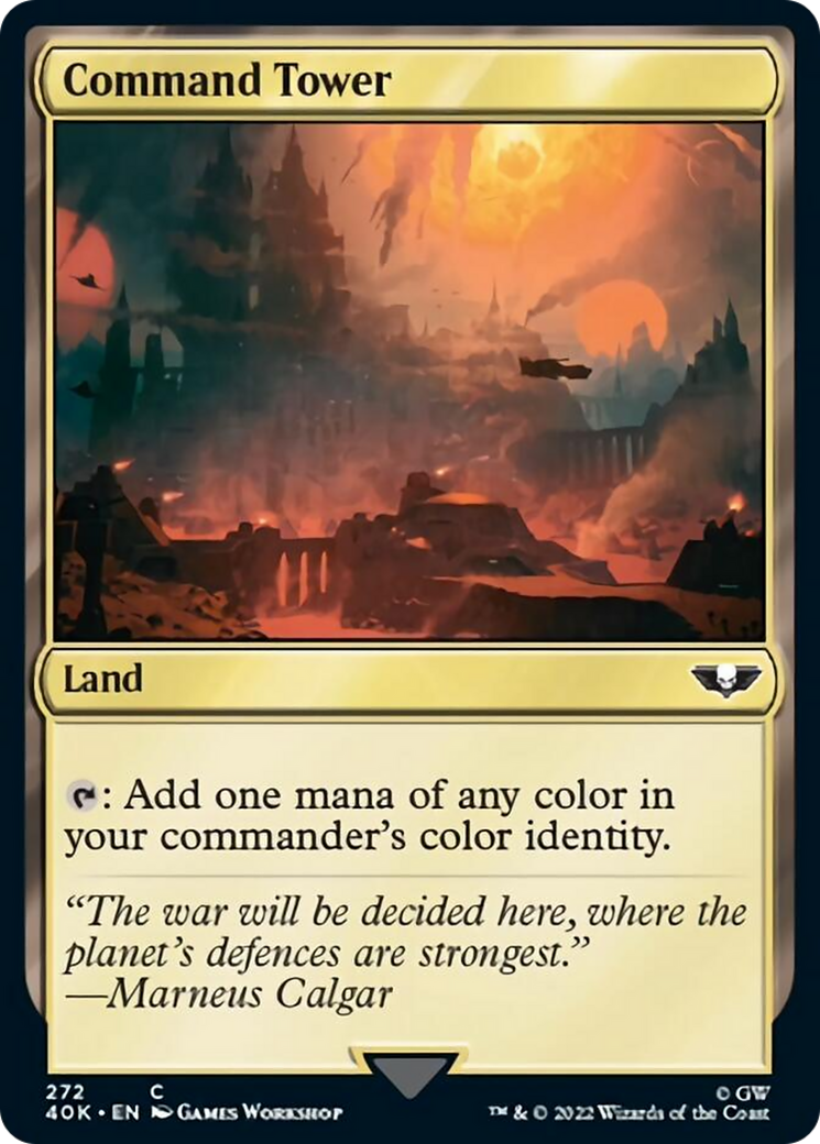 Command Tower (272) [Warhammer 40,000] MTG Single Magic: The Gathering    | Red Claw Gaming