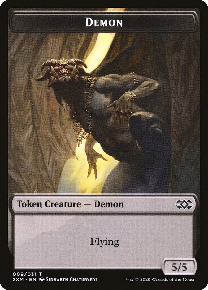 Demon Token [Double Masters Tokens] MTG Single Magic: The Gathering    | Red Claw Gaming