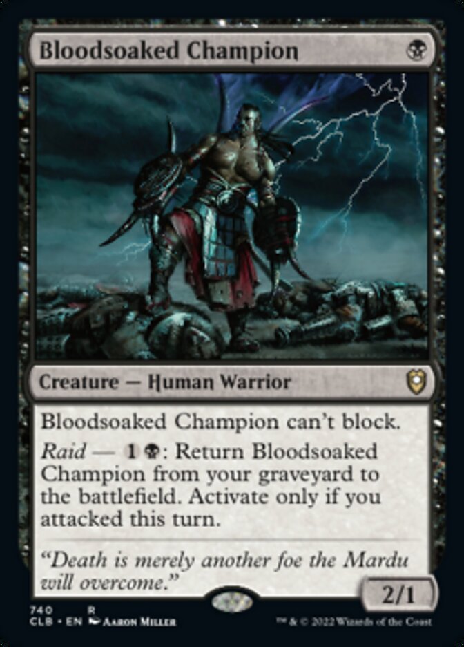 Bloodsoaked Champion [Commander Legends: Battle for Baldur's Gate] MTG Single Magic: The Gathering    | Red Claw Gaming