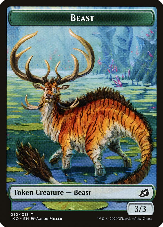 Beast Token [Ikoria: Lair of Behemoths Tokens] MTG Single Magic: The Gathering    | Red Claw Gaming