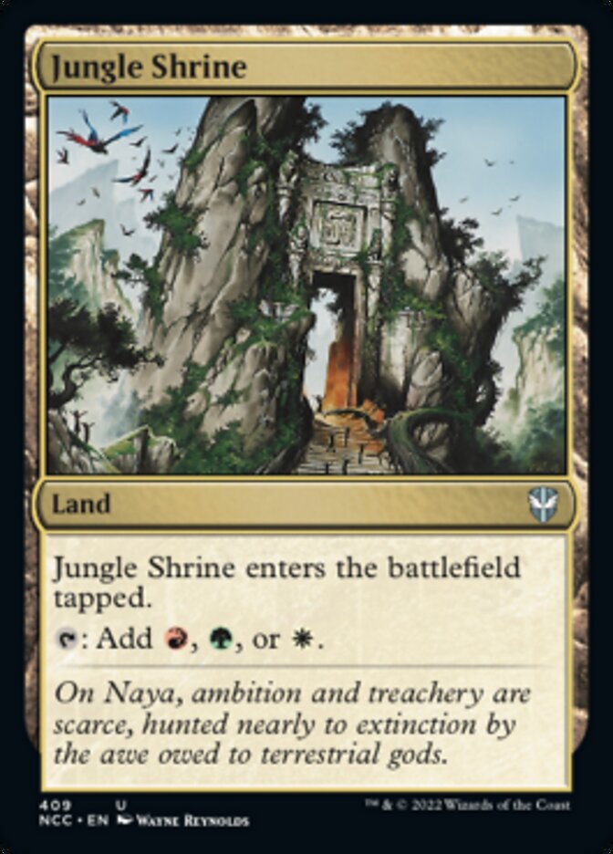Jungle Shrine [Streets of New Capenna Commander] MTG Single Magic: The Gathering    | Red Claw Gaming