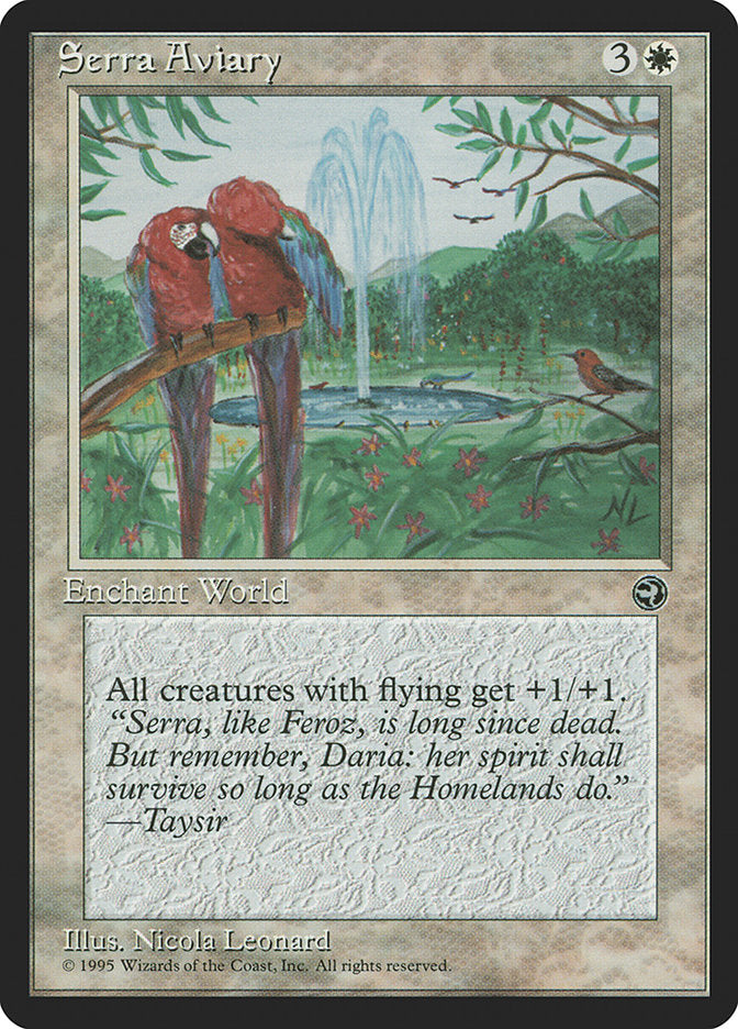 Serra Aviary [Homelands] MTG Single Magic: The Gathering    | Red Claw Gaming