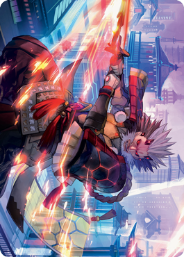 Isshin, Two Heavens as One 2 Art Card [Kamigawa: Neon Dynasty Art Series] MTG Single Magic: The Gathering    | Red Claw Gaming