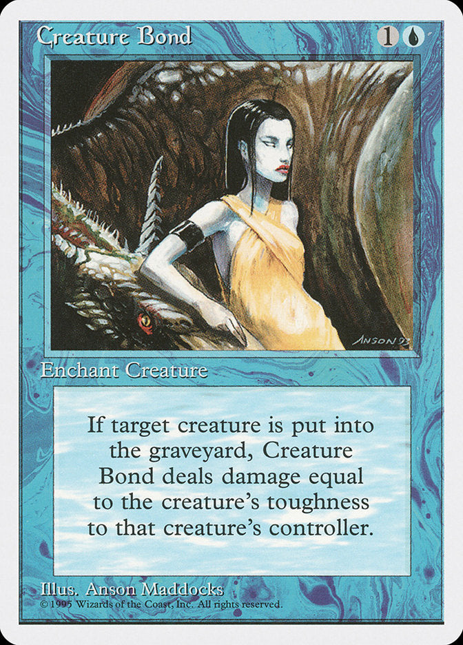 Creature Bond [Fourth Edition] MTG Single Magic: The Gathering    | Red Claw Gaming