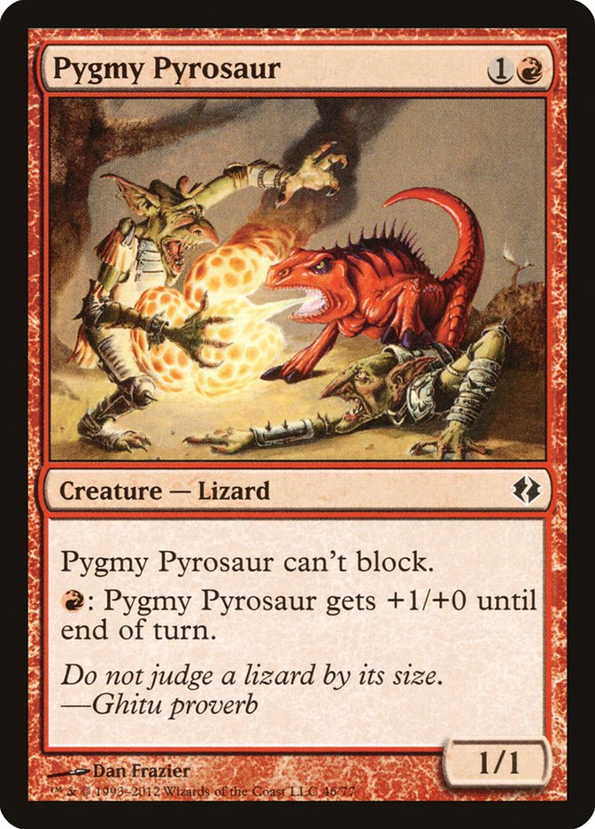 Pygmy Pyrosaur [Duel Decks: Venser vs. Koth] MTG Single Magic: The Gathering    | Red Claw Gaming