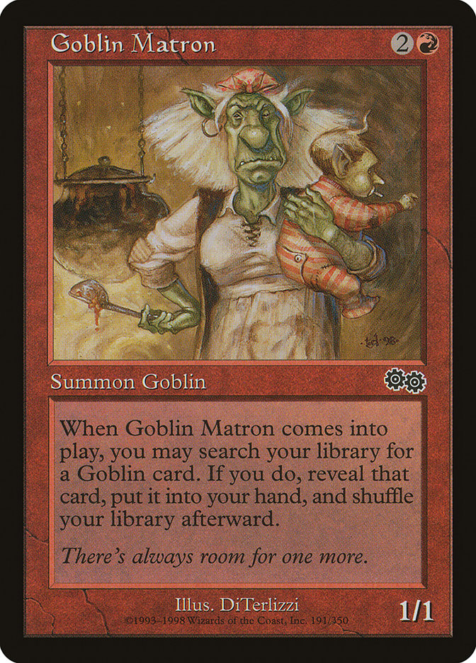 Goblin Matron [Urza's Saga] MTG Single Magic: The Gathering    | Red Claw Gaming