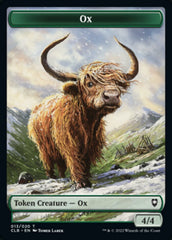 Treasure // Ox Double-Sided Token [Commander Legends: Battle for Baldur's Gate Tokens] MTG Single Magic: The Gathering    | Red Claw Gaming