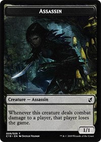 Assassin // Morph Double-Sided Token [Commander 2019 Tokens] MTG Single Magic: The Gathering    | Red Claw Gaming
