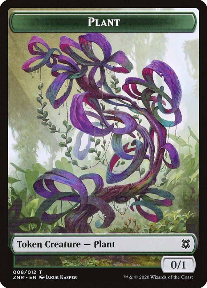 Illusion // Plant Double-Sided Token [Zendikar Rising Tokens] MTG Single Magic: The Gathering    | Red Claw Gaming