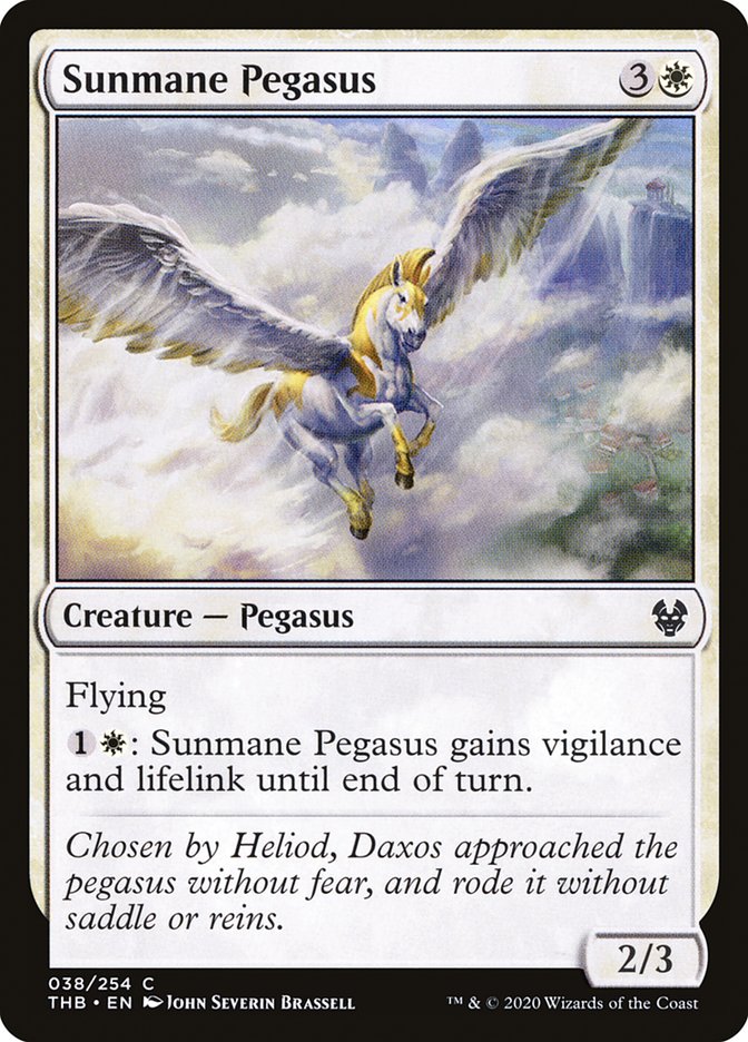 Sunmane Pegasus [Theros Beyond Death] MTG Single Magic: The Gathering    | Red Claw Gaming