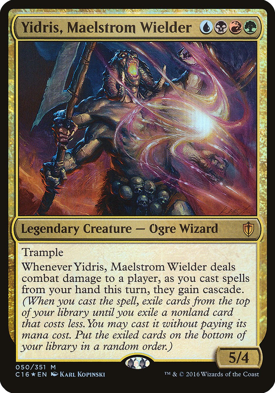 Yidris, Maelstrom Wielder (Oversized) [Commander 2016 Oversized] MTG Single Magic: The Gathering    | Red Claw Gaming