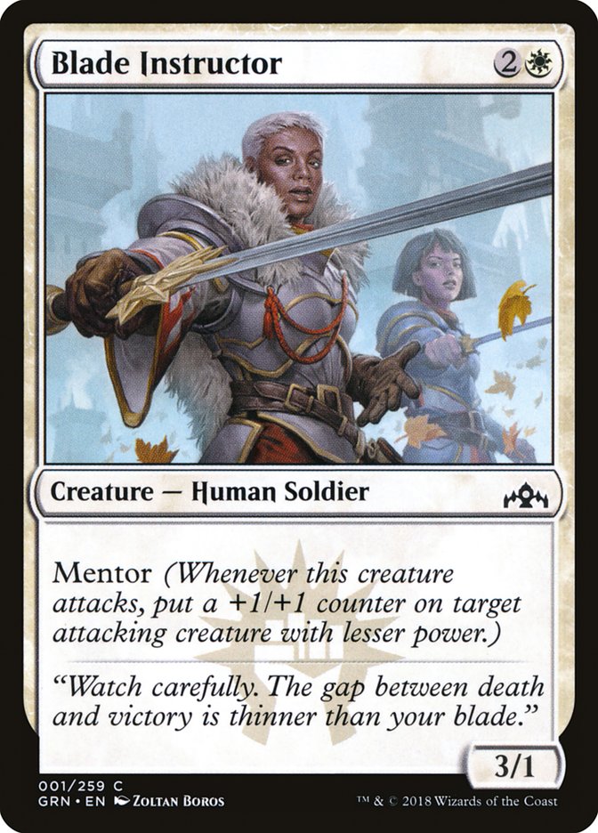 Blade Instructor [Guilds of Ravnica] MTG Single Magic: The Gathering    | Red Claw Gaming