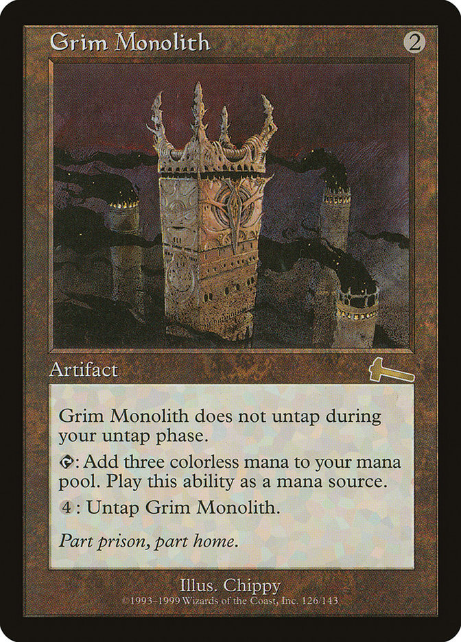 Grim Monolith [Urza's Legacy] MTG Single Magic: The Gathering    | Red Claw Gaming