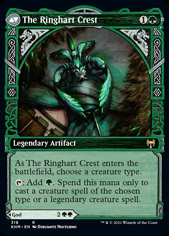 Kolvori, God of Kinship // The Ringhart Crest (Showcase) [Kaldheim] MTG Single Magic: The Gathering    | Red Claw Gaming