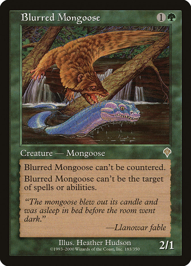 Blurred Mongoose [Invasion] MTG Single Magic: The Gathering    | Red Claw Gaming
